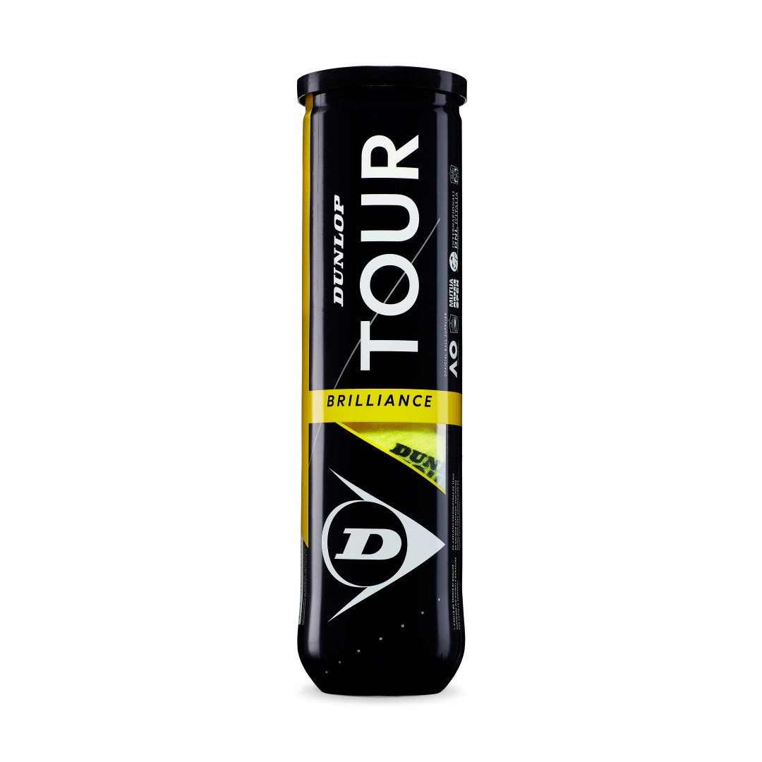 Tennis balls DUNLOP TOUR BRILLIANCE MidRange 4-tube ITF