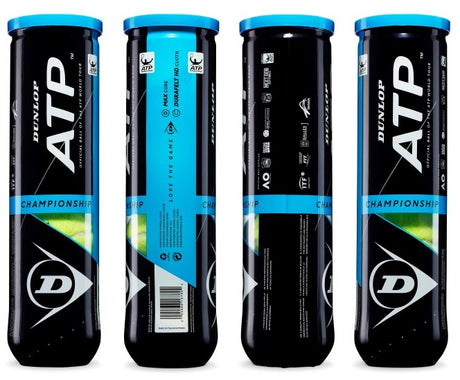 Tennis balls DUNLOP ATP CHAMPIONSHIP Entry 4-tube ITF