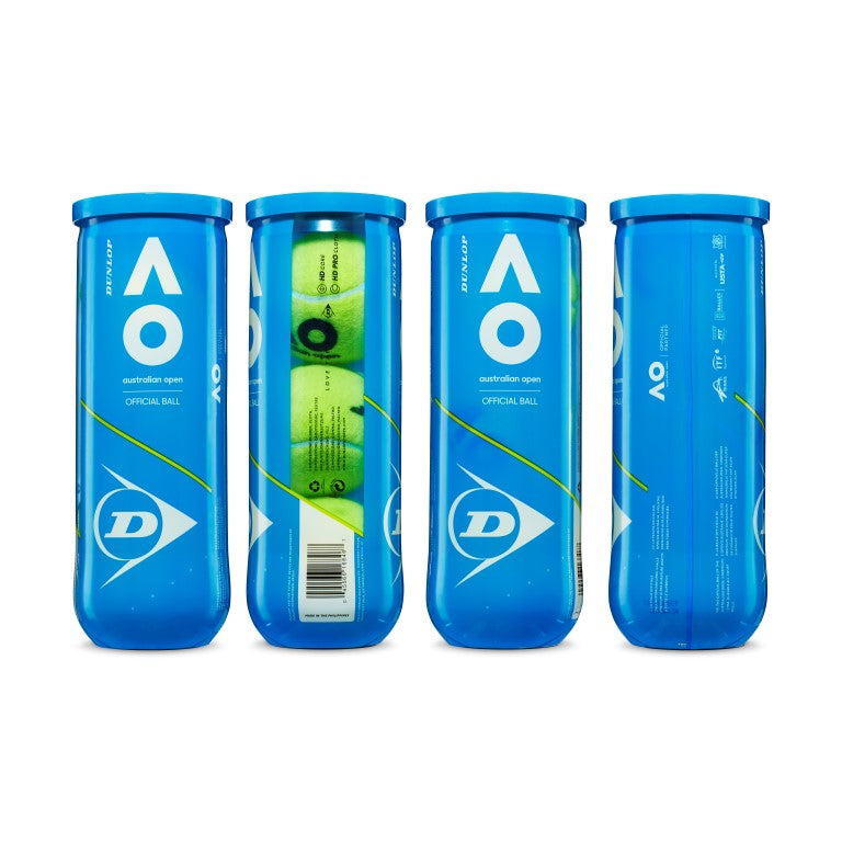 Tennis balls DUNLOP AUSTRALIAN OPEN GrandSlam 3-tube ITF