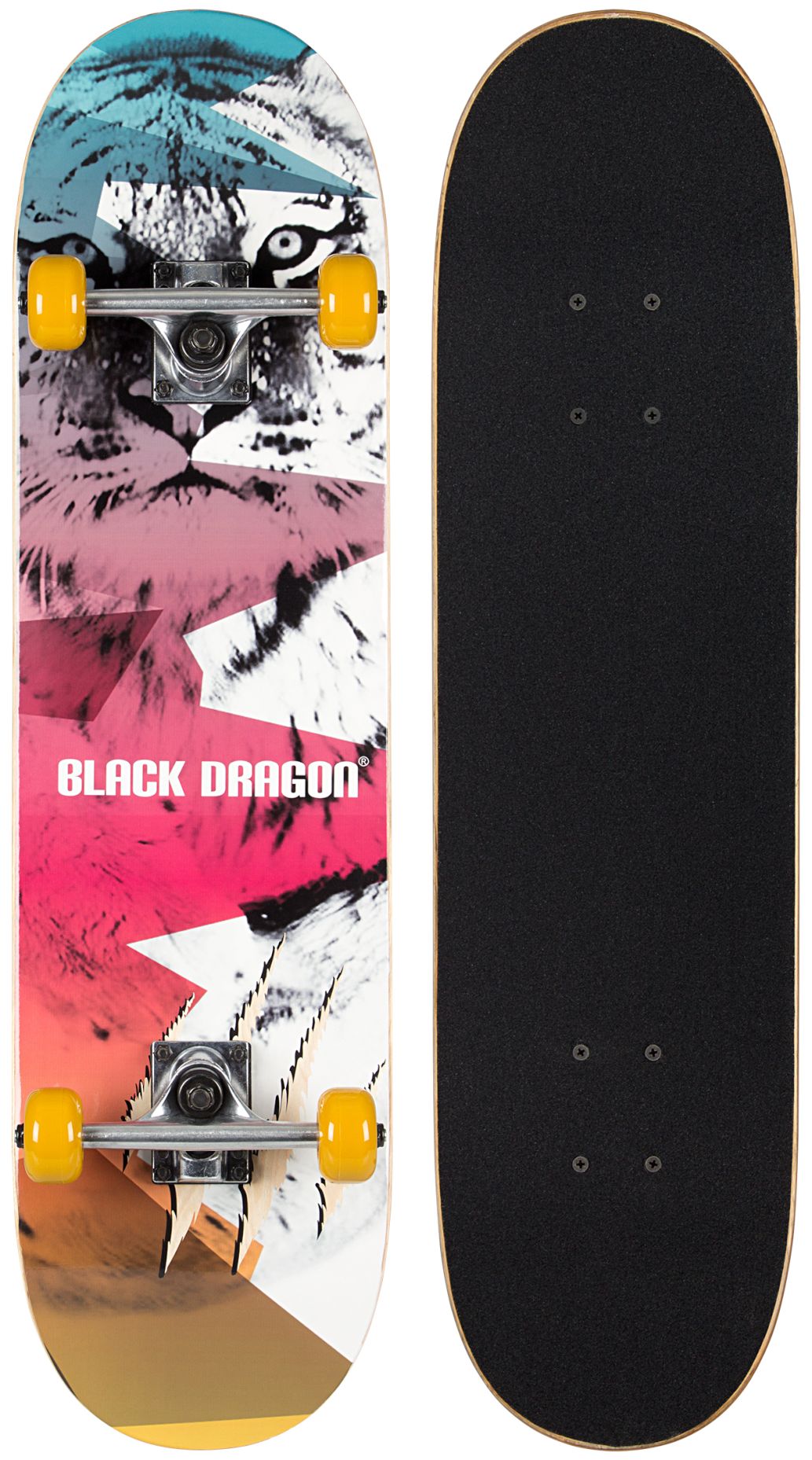 Skateboard BLACK DRAGON NATIVES 52NS White/Yellow