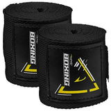 Boxing hand wraps AVENTO 41BI 2,5m Black