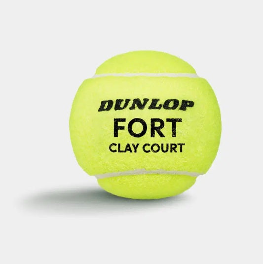 Tennis balls DUNLOP FORT CLAY COURT Premium 4-tube ITF