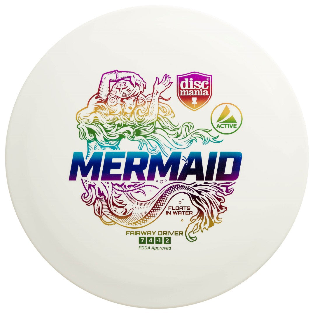 Discgolf DISCMANIA Fairway Driver MERMAID flofts in water  White 7/4/-1/2