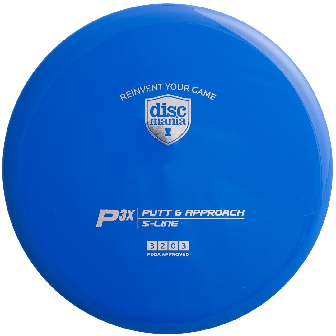 Discgolf DISCMANIA Putter S-LINE P3X blue 3/2/0/3