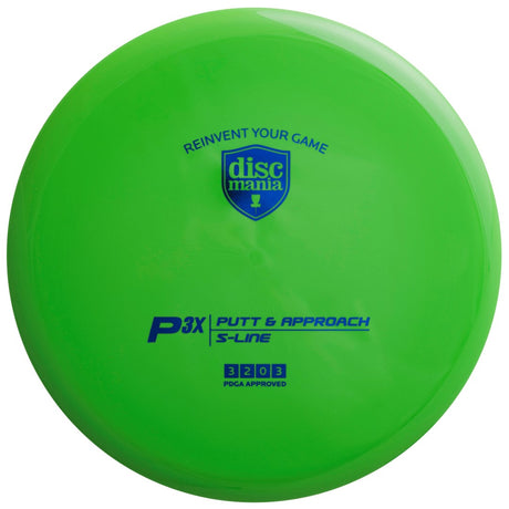 Discgolf DISCMANIA Putter S-LINE P3X lime 3/2/0/3