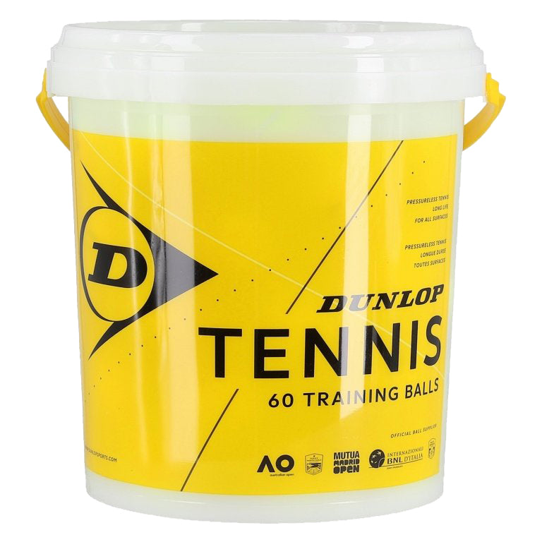 Tennis balls DUNLOP TRAINING pressure-less 60-bucket