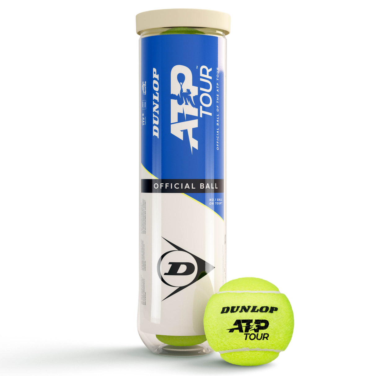 Tennis balls DUNLOP ATP OFFICIAL Premium 4-tube ITF