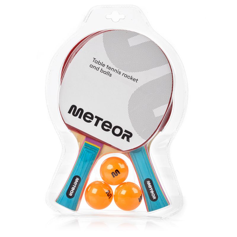 Set of 2 table tennis rackets Meteor Zephyr 15021